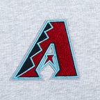 MLB ARIZONA DIAMONDBACKS CLASSIC CHANDAIL À CAPUCHON COURT EN MOLLETON POUR FEMME (GRIS CHINÉ)
