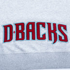MLB ARIZONA DIAMONDBACKS CLASSIC CHANDAIL À CAPUCHON COURT EN MOLLETON POUR FEMME (GRIS CHINÉ)