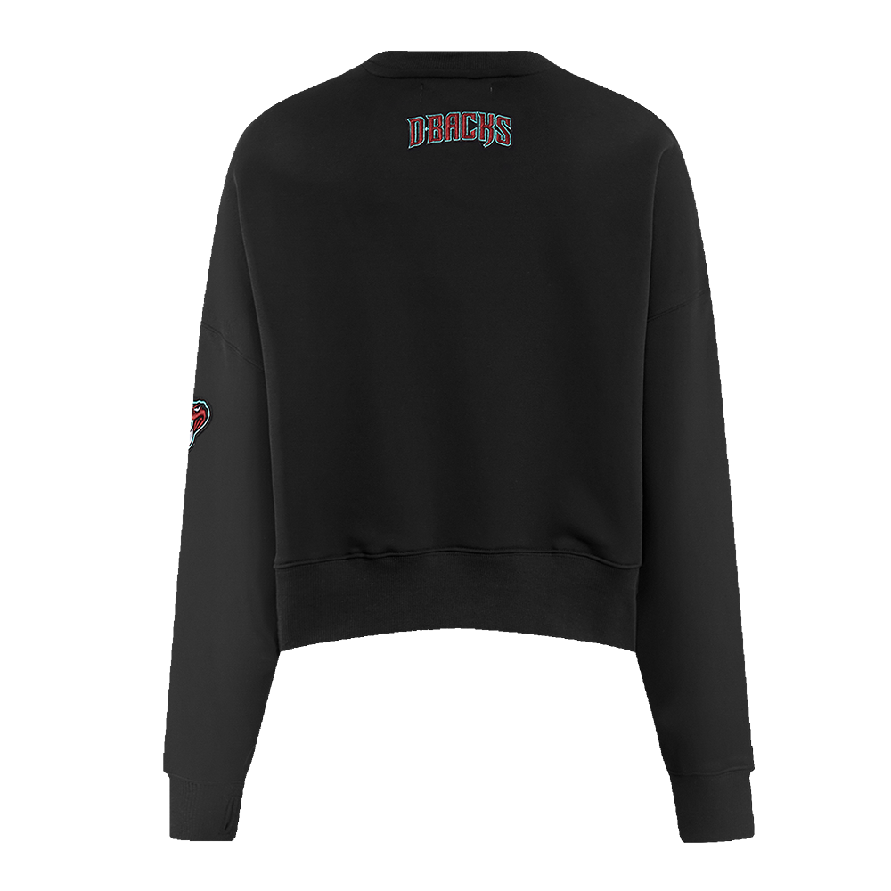 MLB ARIZONA DIAMONDBACKS CLASSIC CHANDAIL À COL ROND EN MOLLETON POUR FEMME (NOIR)