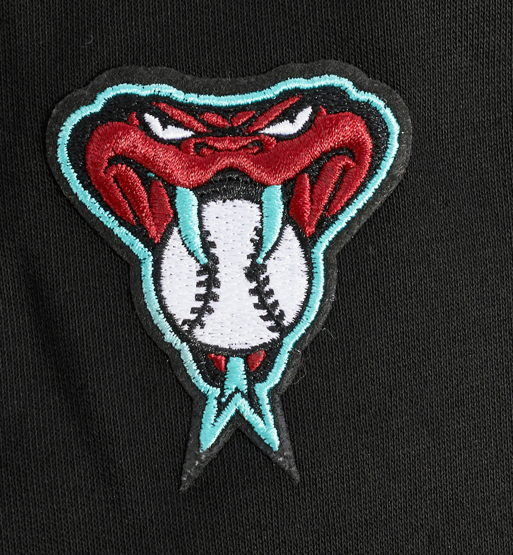MLB ARIZONA DIAMONDBACKS CLASSIC CHANDAIL À COL ROND EN MOLLETON POUR FEMME (NOIR)
