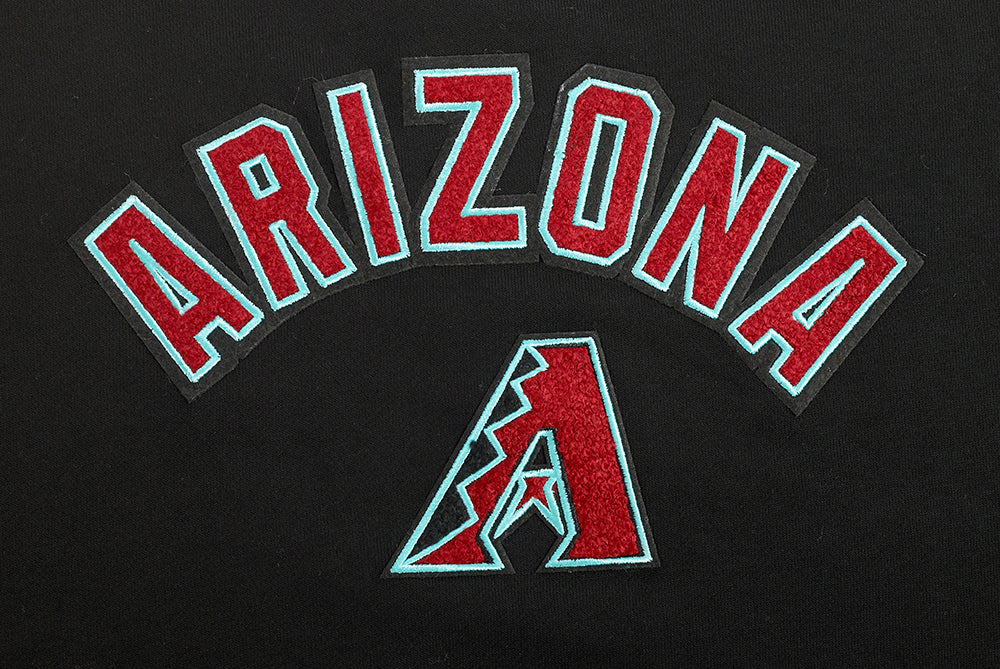 MLB ARIZONA DIAMONDBACKS CLASSIC CHANDAIL À COL ROND EN MOLLETON POUR FEMME (NOIR)