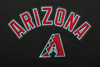 MLB ARIZONA DIAMONDBACKS CLASSIC CHANDAIL À COL ROND EN MOLLETON POUR FEMME (NOIR)