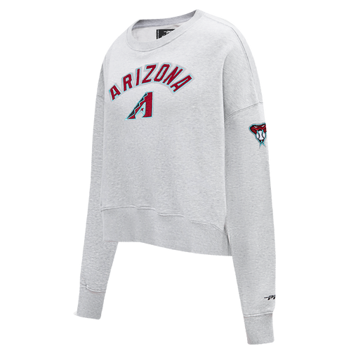 MLB ARIZONA DIAMONDBACKS CLASSIC CHANDAIL À COL ROND EN MOLLETON POUR FEMME (GRIS CHINÉ)