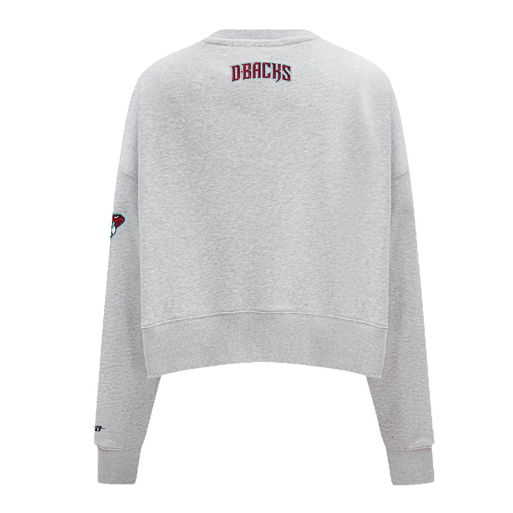 MLB ARIZONA DIAMONDBACKS CLASSIC CHANDAIL À COL ROND EN MOLLETON POUR FEMME (GRIS CHINÉ)