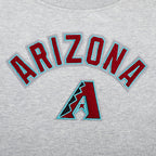 MLB ARIZONA DIAMONDBACKS CLASSIC CHANDAIL À COL ROND EN MOLLETON POUR FEMME (GRIS CHINÉ)