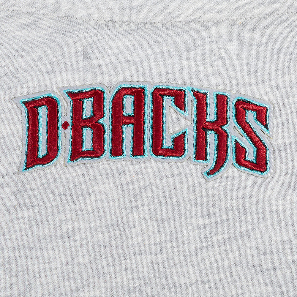 MLB ARIZONA DIAMONDBACKS CLASSIC CHANDAIL À COL ROND EN MOLLETON POUR FEMME (GRIS CHINÉ)