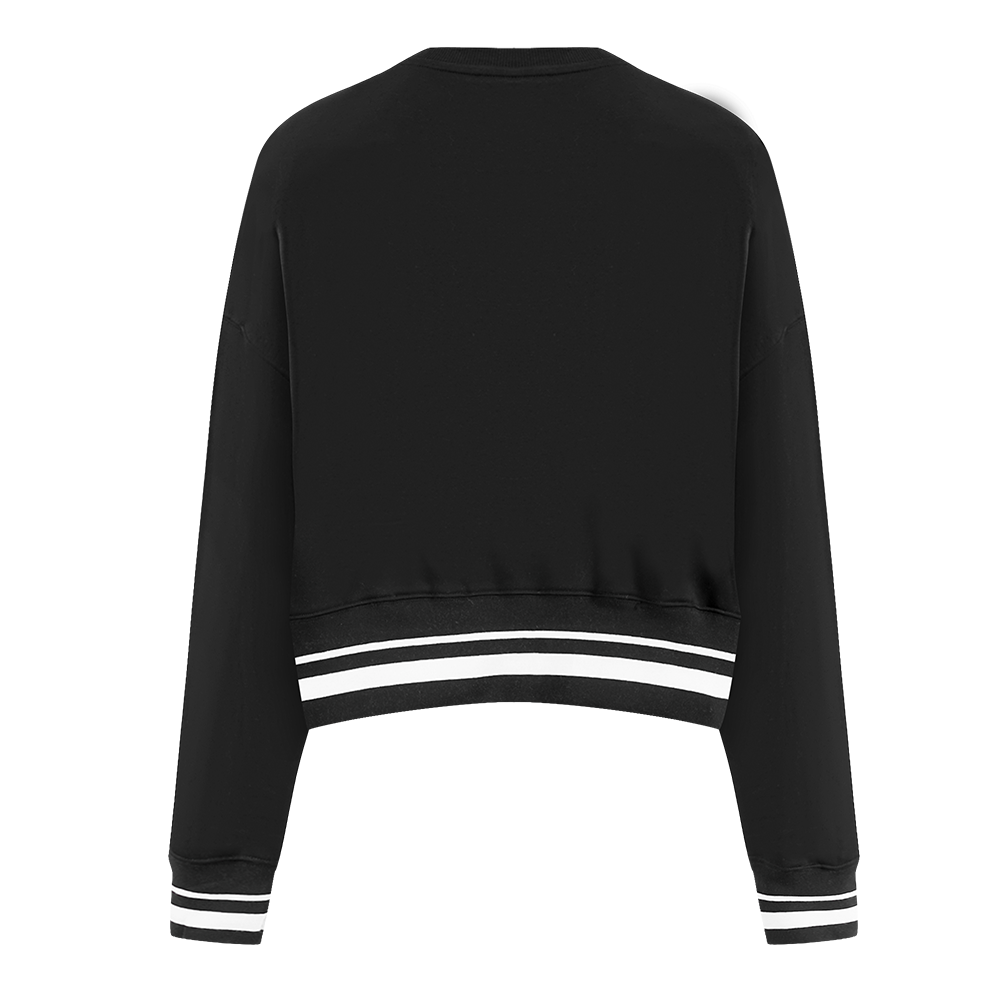 MLB ARIZONA DIAMONDBACKS RETRO CLASSIC WOMEN'S RIB CREWNECK (BLACK)