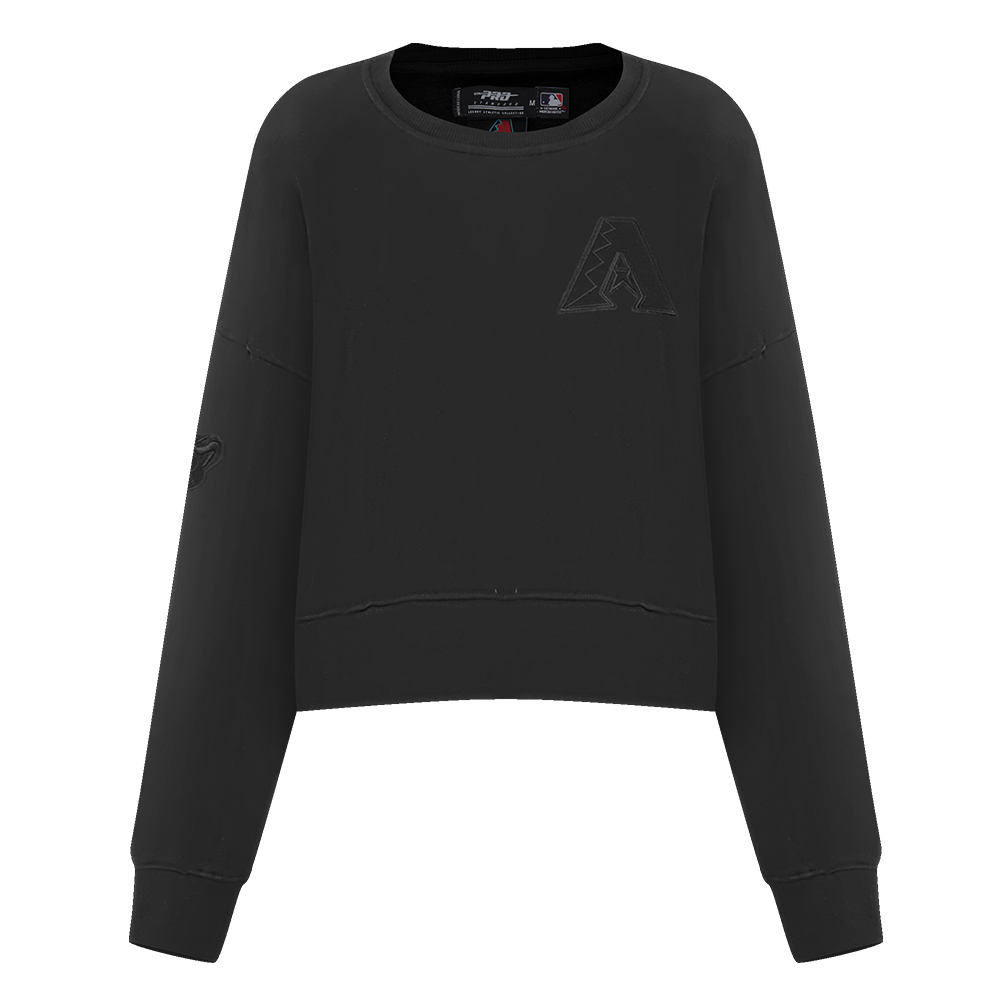 MLB ARIZONA DIAMONDBACKS NEUTRAL CHANDAIL À COL ROND EN MOLLETON (NOIR)