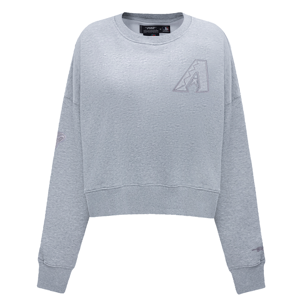 MLB ARIZONA DIAMONDBACKS NEUTRAL CHANDAIL À COL ROND EN MOLLETON (GRIS CHINÉ FONCÉ)