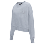 MLB ARIZONA DIAMONDBACKS NEUTRAL FLEECE CREWNECK (DARK HEATHER GRAY)