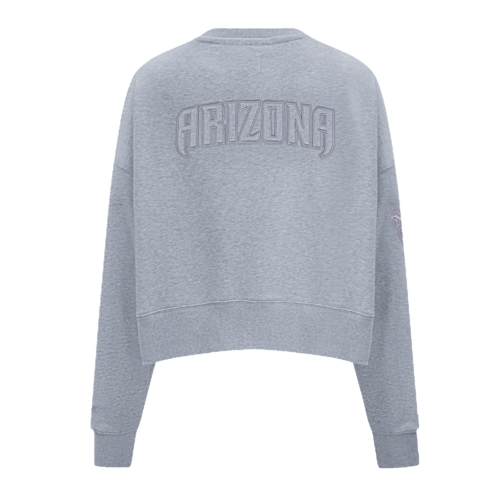 MLB ARIZONA DIAMONDBACKS NEUTRAL FLEECE CREWNECK (DARK HEATHER GRAY)
