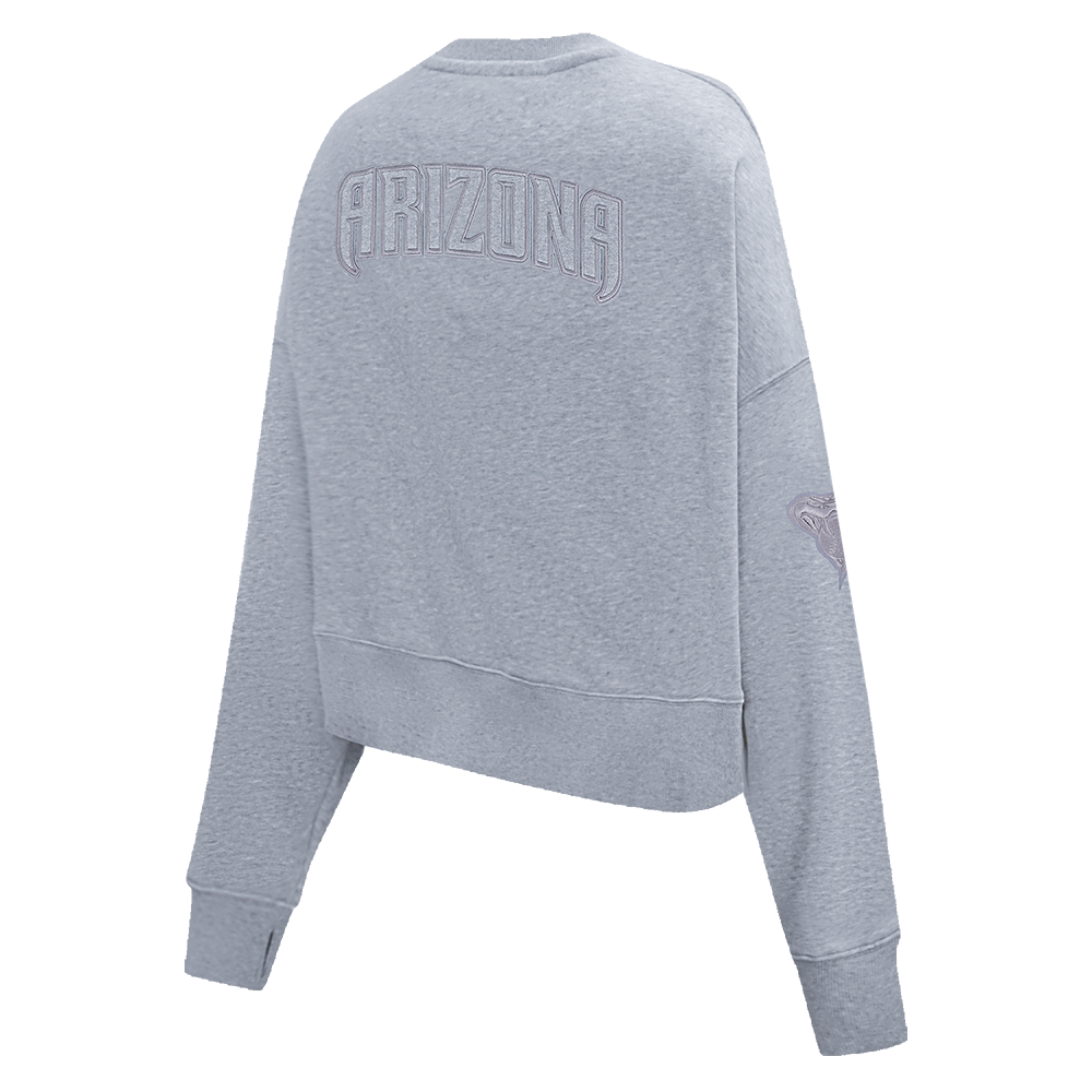 MLB ARIZONA DIAMONDBACKS NEUTRAL FLEECE CREWNECK (DARK HEATHER GRAY)
