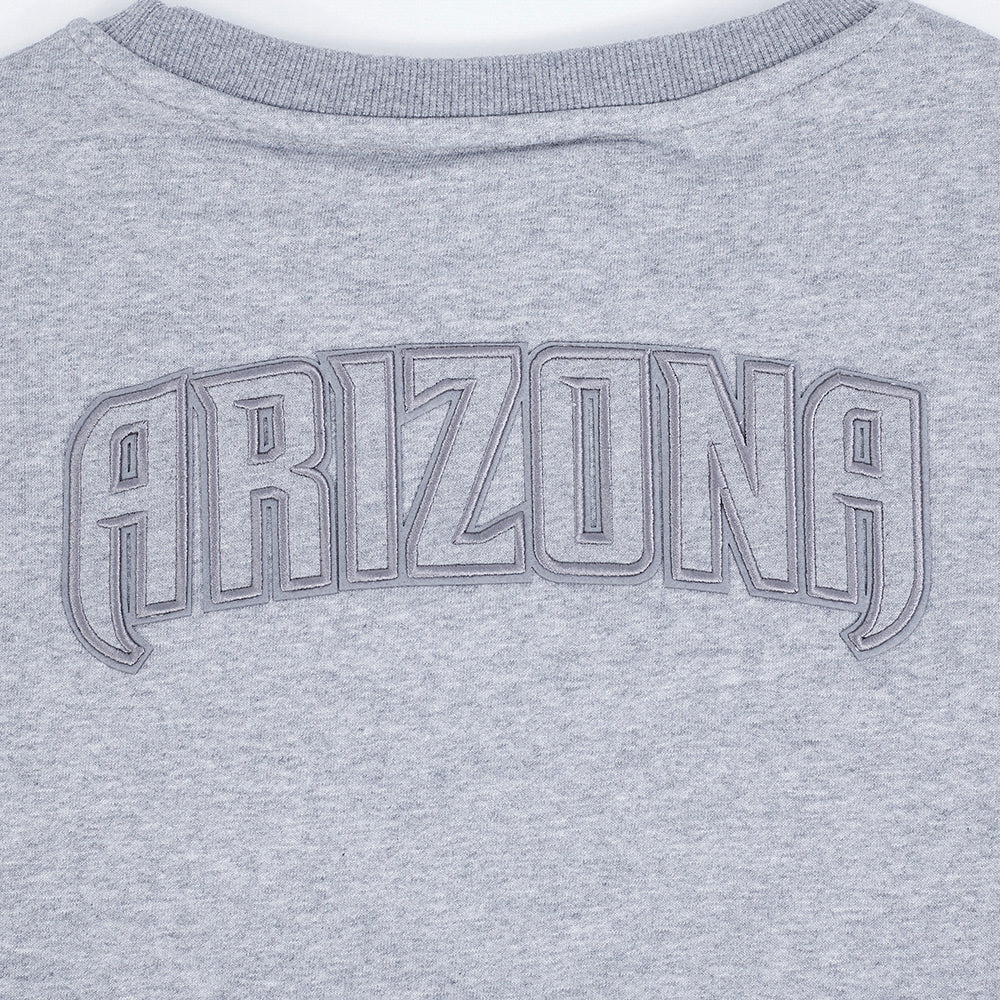 MLB ARIZONA DIAMONDBACKS NEUTRAL FLEECE CREWNECK (DARK HEATHER GRAY)