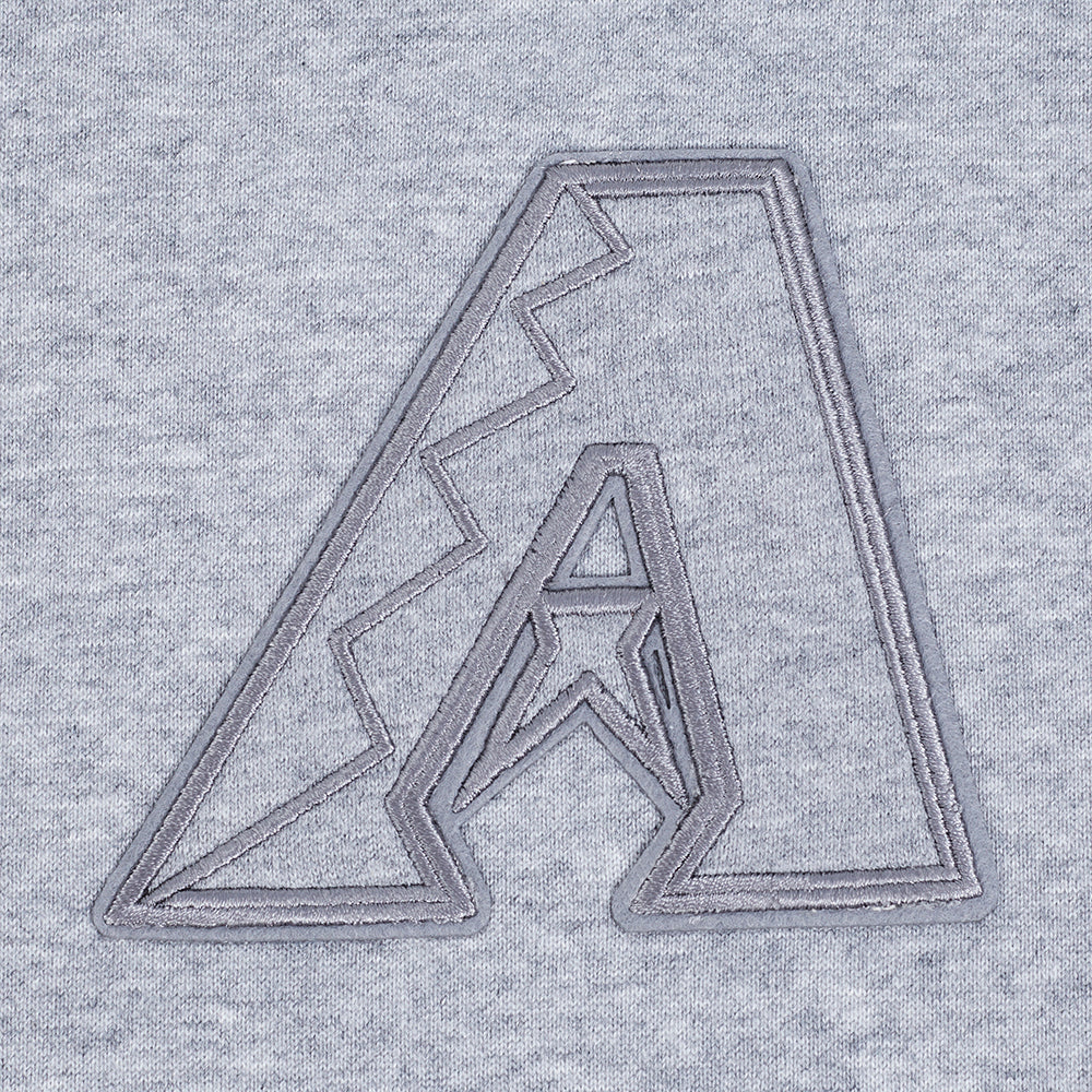 MLB ARIZONA DIAMONDBACKS NEUTRAL FLEECE CREWNECK (DARK HEATHER GRAY)