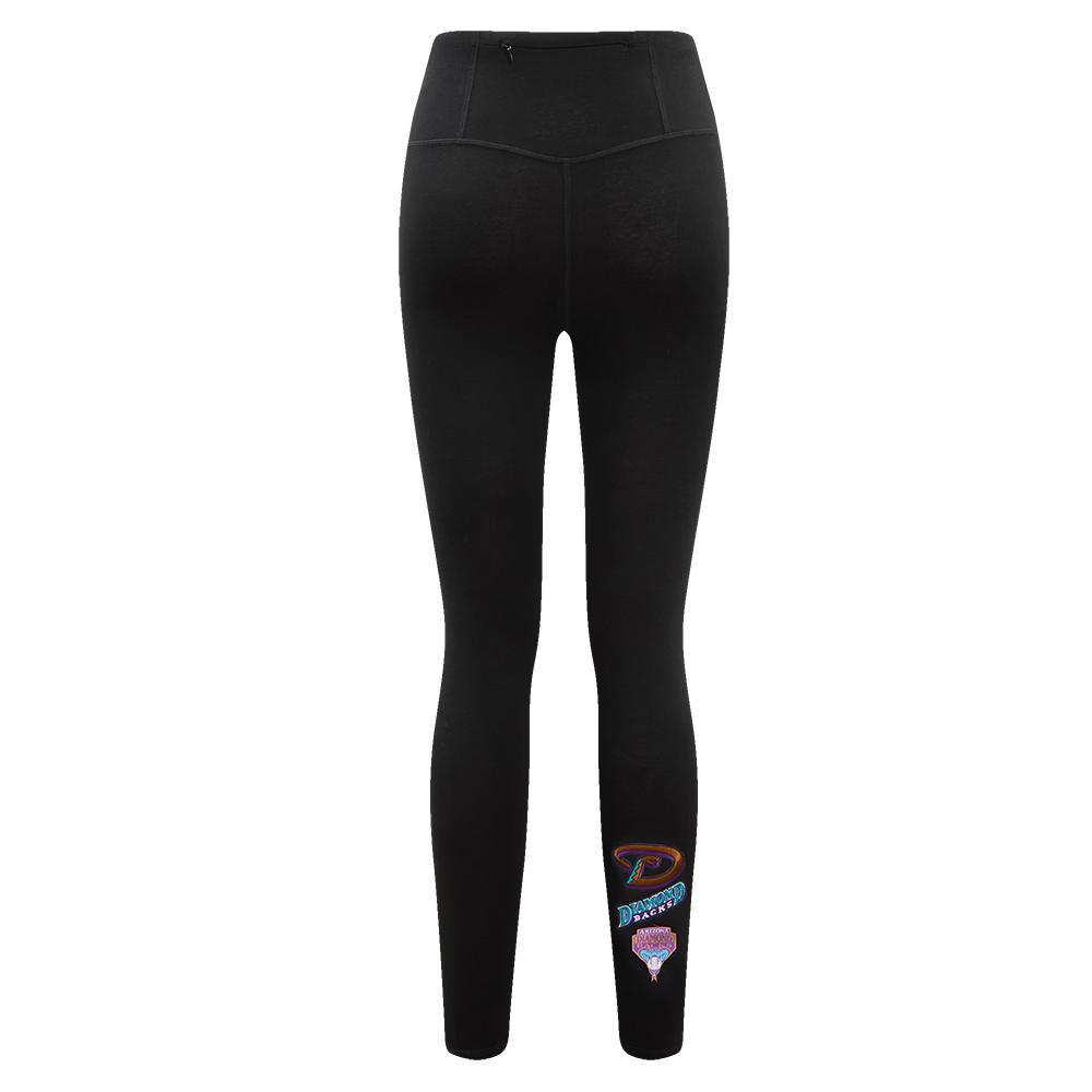 MLB ARIZONA DIAMONDBACKS RETRO CLASSIC WOMEN'S JERSEY LEGGING (BLACK)