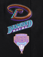 MLB ARIZONA DIAMONDBACKS RETRO CLASSIC WOMEN'S RIB SWEATPANT (BLACK)