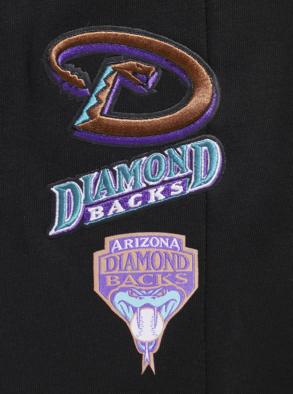 MLB ARIZONA DIAMONDBACKS RETRO CLASSIC WOMEN'S RIB SWEATPANT (BLACK)