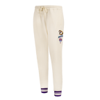 MLB ARIZONA DIAMONDBACKS RETRO CLASSIC WOMEN'S RIB SWEATPANT (EGGSHELL/ PURPLE)