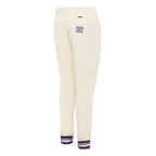 MLB ARIZONA DIAMONDBACKS RETRO CLASSIC WOMEN'S RIB SWEATPANT (EGGSHELL/ PURPLE)