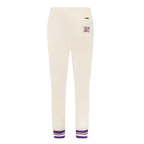 MLB ARIZONA DIAMONDBACKS RETRO CLASSIC WOMEN'S RIB SWEATPANT (EGGSHELL/ PURPLE)