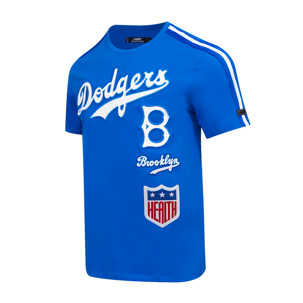 MLB BROOKLYN DODGERS RETRO CLASSIC MEN'S STRIPED TOP (ROYAL BLUE)
