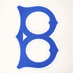 MLB BROOKLYN DODGERS RETRO CLASSICS MEN'S RIB FLC PO HOODIE (EGGSHELL/ROYAL BLUE)