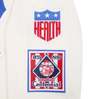 MLB BROOKLYN DODGERS RETRO CLASSICS MEN'S RIB FLC PO HOODIE (EGGSHELL/ROYAL BLUE)