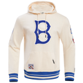 MLB BROOKLYN DODGERS RETRO CLASSIC CHANDAIL À CAPUCHON POUR HOMME (COQUILLE D'ŒUF/BLEU ROYAL)