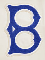 MLB BROOKLYN DODGERS RETRO CLASSIC CHANDAIL À CAPUCHON POUR HOMME (COQUILLE D'ŒUF/BLEU ROYAL)