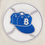 MLB BROOKLYN DODGERS RETRO CLASSIC CHANDAIL À CAPUCHON POUR HOMME (COQUILLE D'ŒUF/BLEU ROYAL)