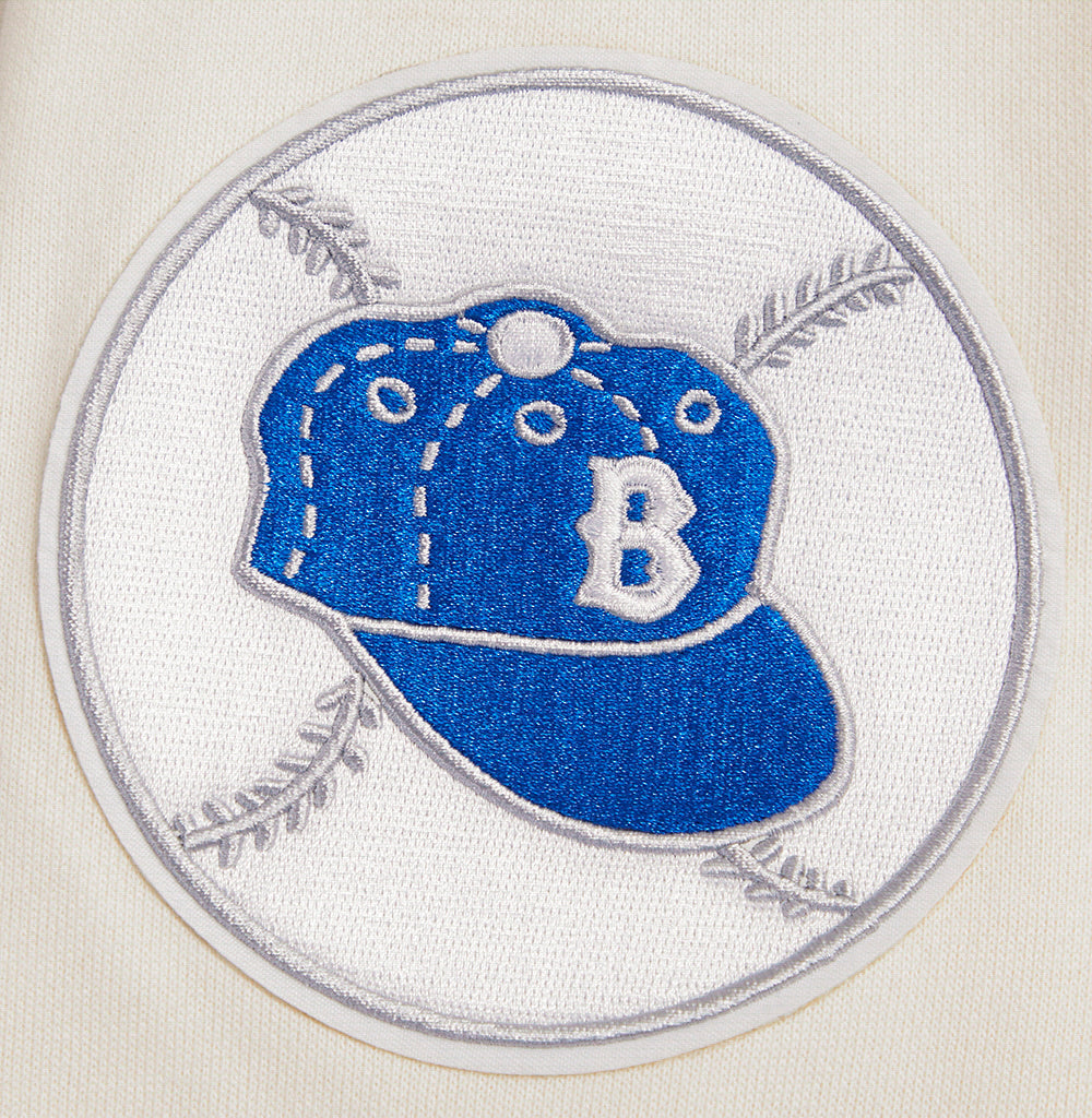 MLB BROOKLYN DODGERS RETRO CLASSIC CHANDAIL À CAPUCHON POUR HOMME (COQUILLE D'ŒUF/BLEU ROYAL)