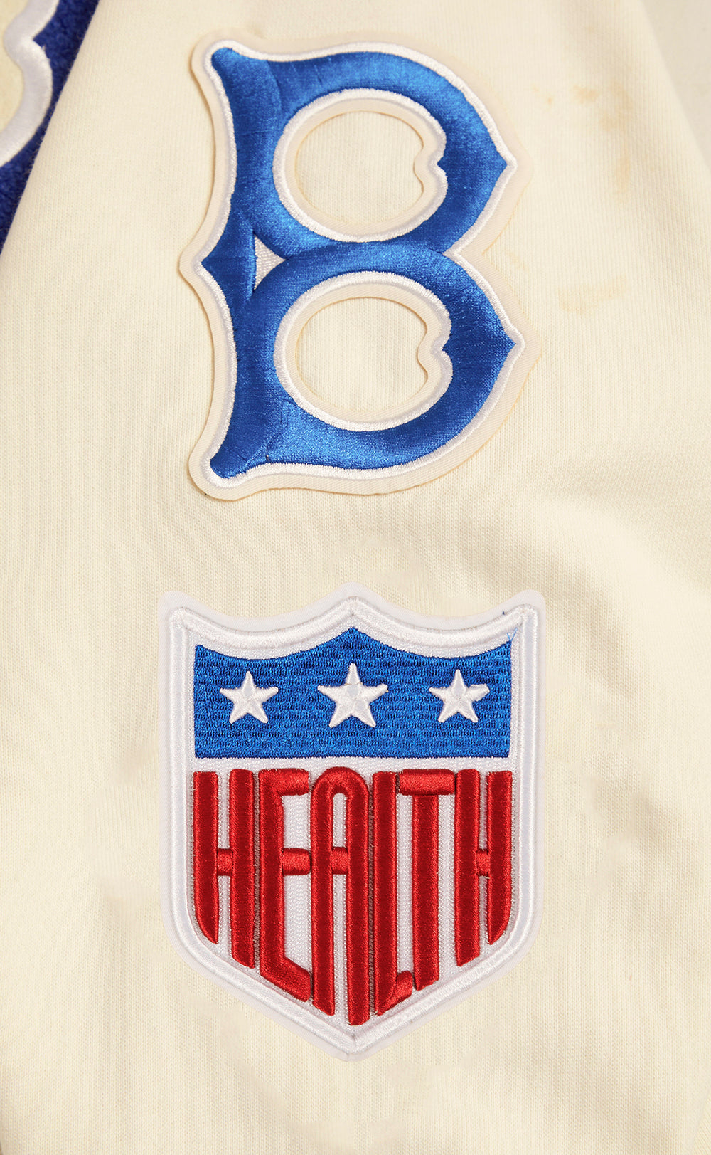 MLB BROOKLYN DODGERS RETRO CLASSIC CHANDAIL À CAPUCHON POUR HOMME (COQUILLE D'ŒUF/BLEU ROYAL)