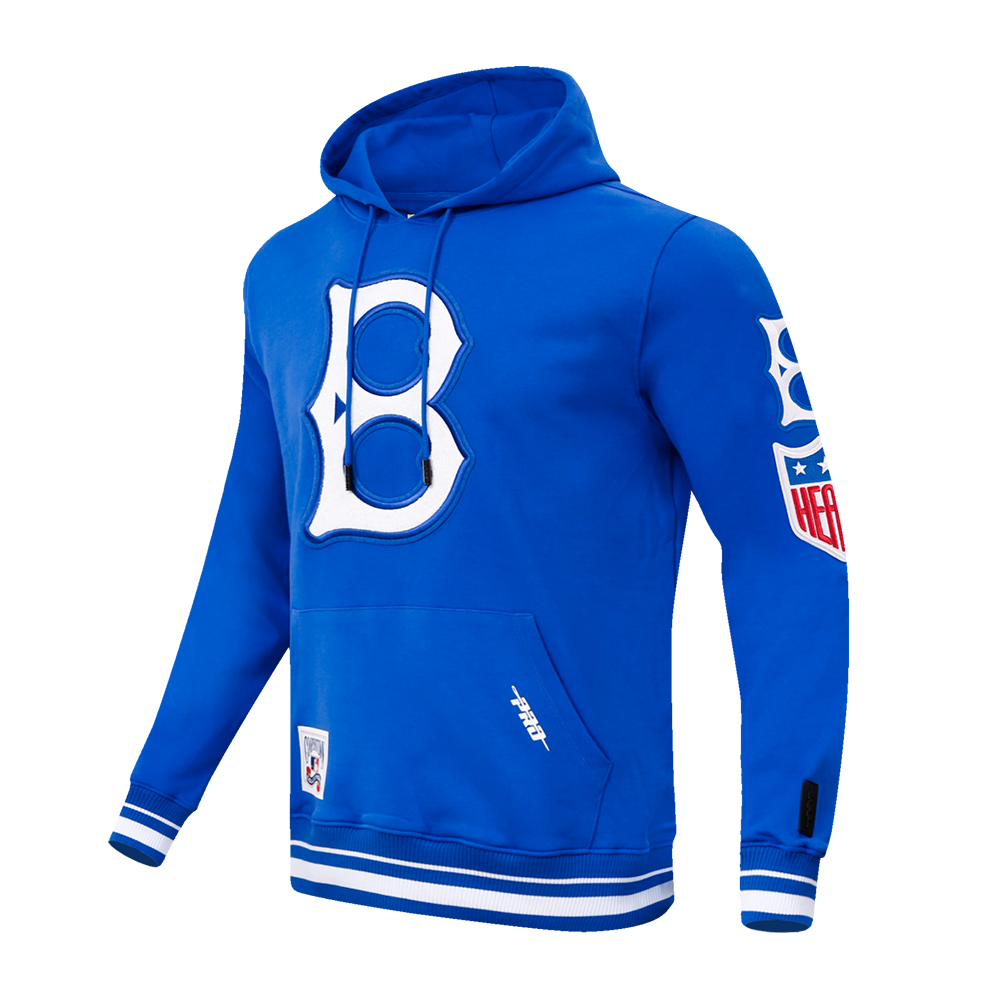 MLB BROOKLYN DODGERS RETRO CLASSIC MEN'S PULLOVER HOODIE (ROYAL BLUE)