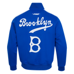 MLB BROOKLYN DODGERS PRO GAME DAY JACKET BLOUSON POUR HOMME (BLEU ROYAL/BLANC/MARINE MINUIT)