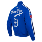 MLB BROOKLYN DODGERS PRO GAME DAY JACKET BLOUSON POUR HOMME (BLEU ROYAL/BLANC/MARINE MINUIT)