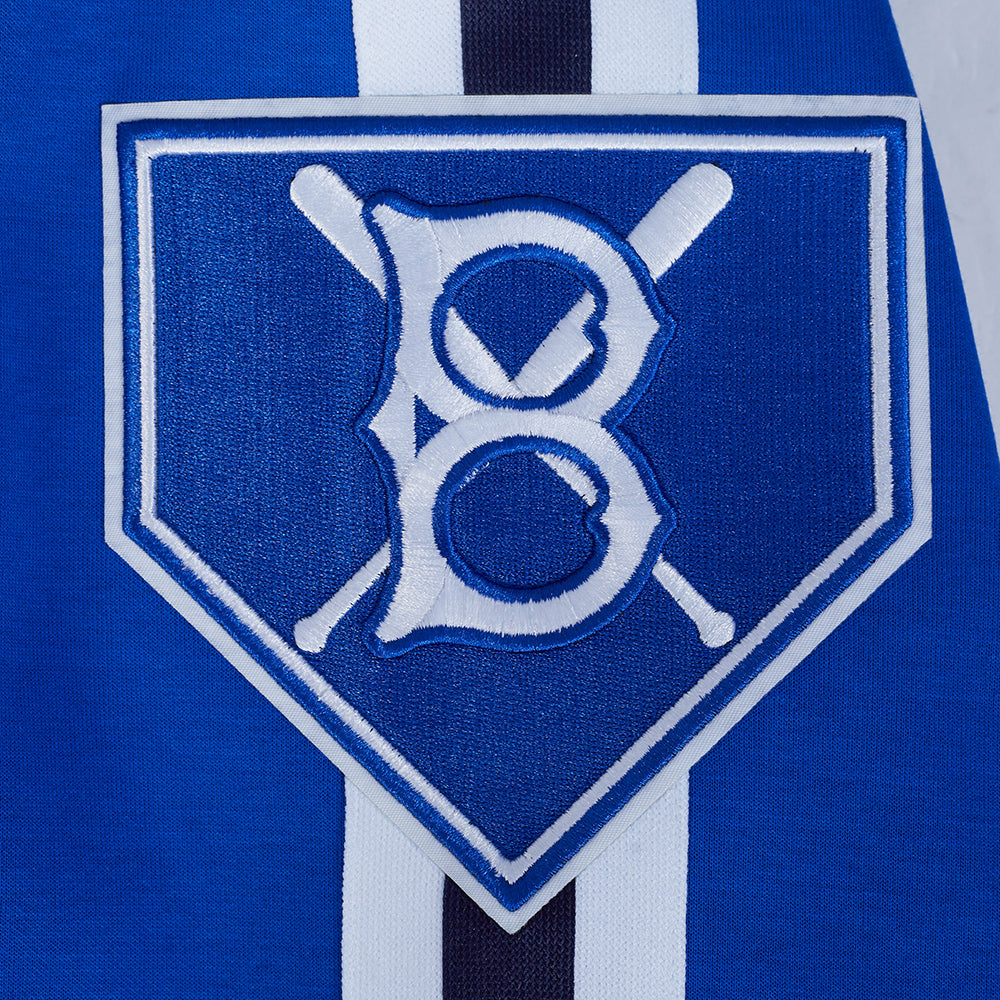 MLB BROOKLYN DODGERS PRO GAME DAY JACKET BLOUSON POUR HOMME (BLEU ROYAL/BLANC/MARINE MINUIT)