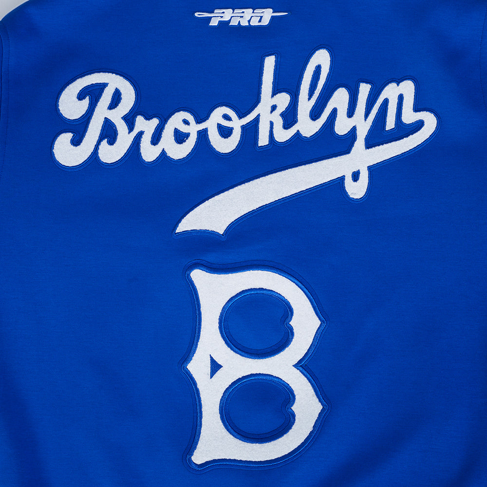 MLB BROOKLYN DODGERS PRO GAME DAY JACKET BLOUSON POUR HOMME (BLEU ROYAL/BLANC/MARINE MINUIT)