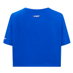 MLB BROOKLYN DODGERS RETRO ELEVATION WOMEN'S SINGLE JERSEY BOXY TOP (ROYAL BLUE)