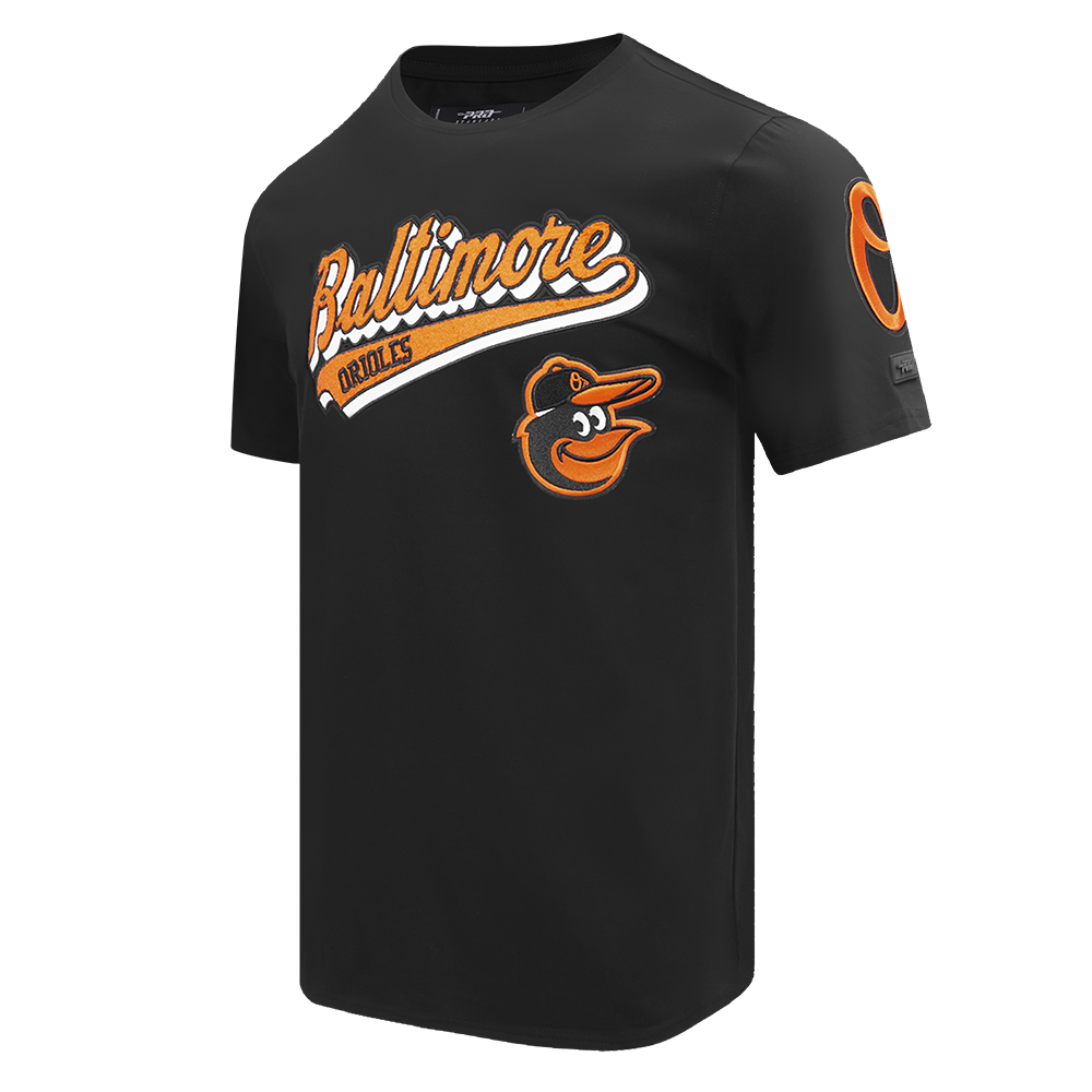 MLB BALTIMORE ORIOLES SCRIPT TAIL MEN'S SJ TOP (BLACK)