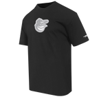 MLB BALTIMORE ORIOLES REVERSE FRENCH TERRY T-SHIRT À MANCHES COURTES POUR HOMME (NOIR)