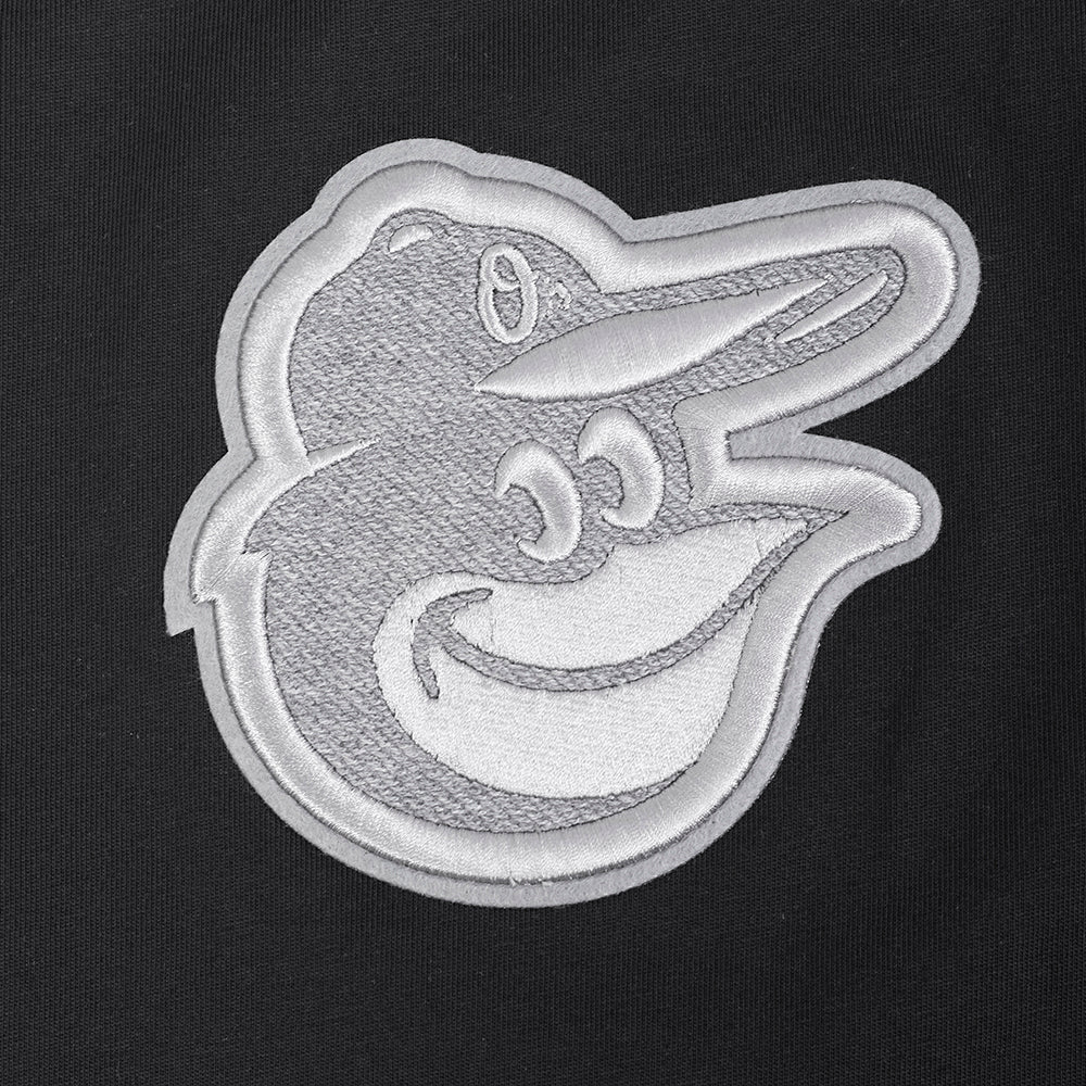 MLB BALTIMORE ORIOLES REVERSE FRENCH TERRY T-SHIRT À MANCHES COURTES POUR HOMME (NOIR)