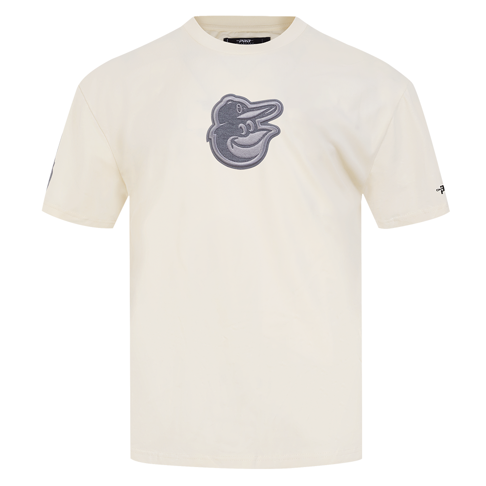 MLB BALTIMORE ORIOLES REVERSE FRENCH TERRY MEN'S CJ DROP SHOULDERTOP (EGGSHELL)