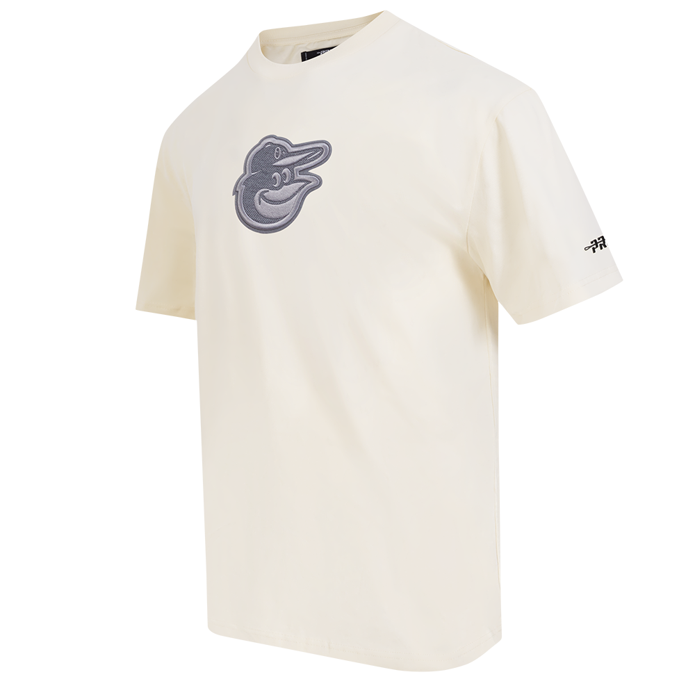 MLB BALTIMORE ORIOLES REVERSE FRENCH TERRY MEN'S CJ DROP SHOULDERTOP (EGGSHELL)