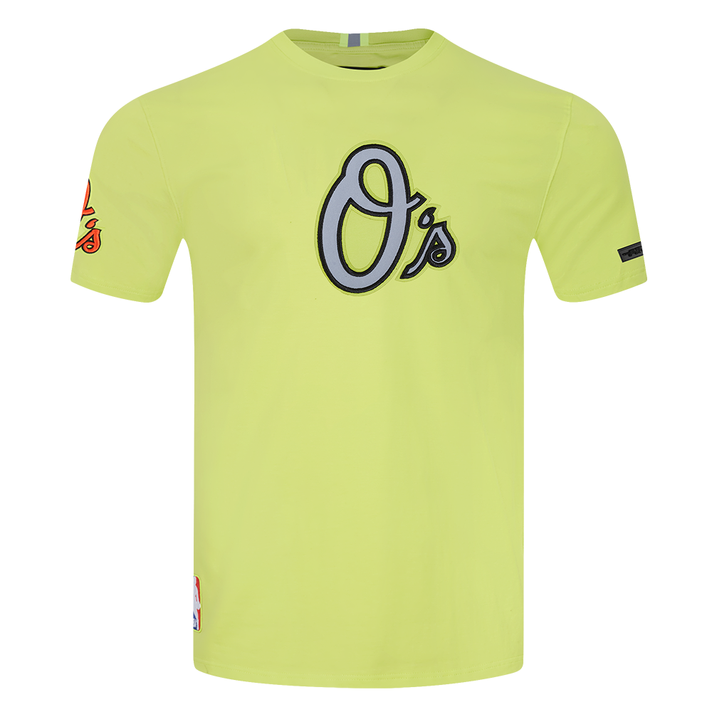 MLB BALTIMORE ORIOLES UNDER THE LIGHTS HAUT EN JERSEY SIMPLE POUR HOMME (JAUNE FLUO)