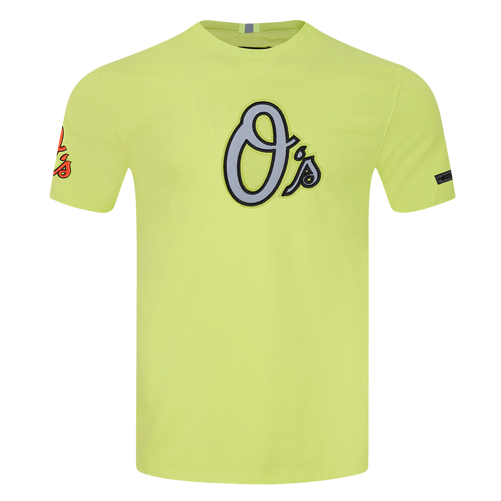MLB BALTIMORE ORIOLES UNDER THE LIGHTS HAUT EN JERSEY SIMPLE POUR HOMME (JAUNE FLUO)