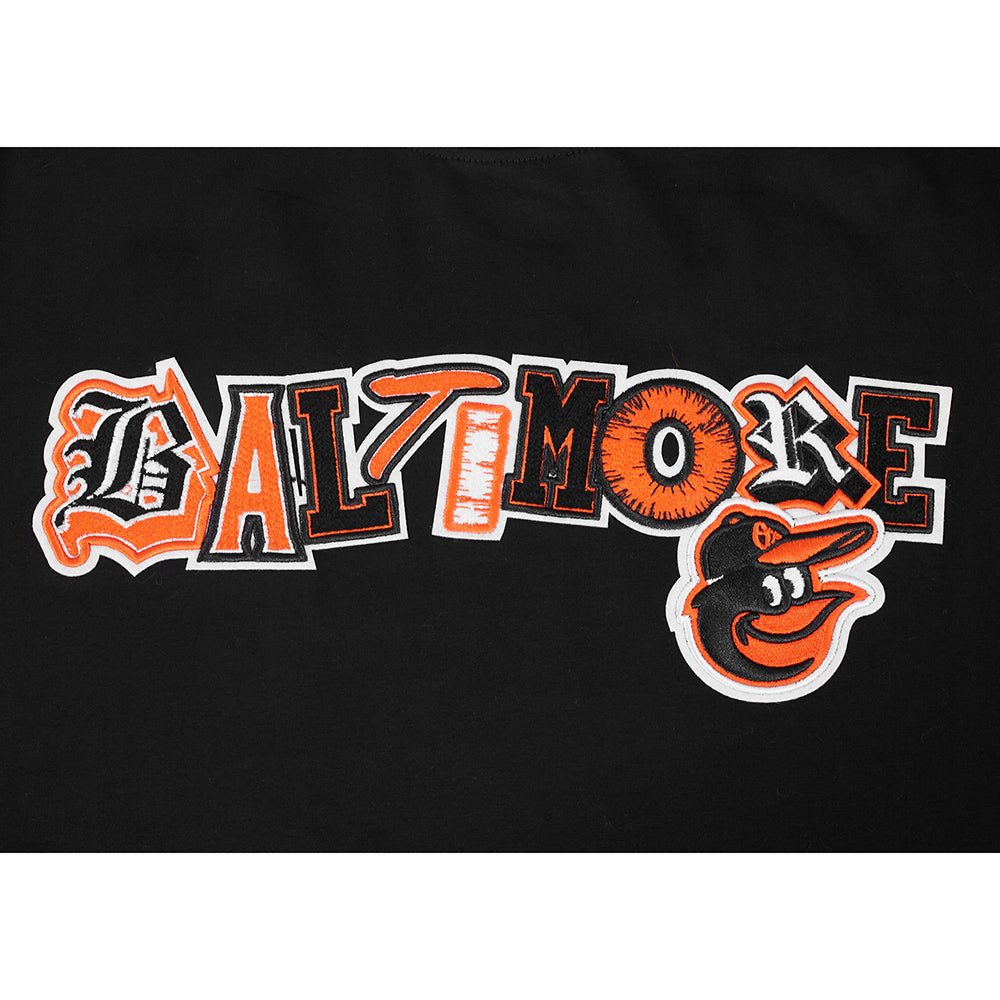 MLB BALTIMORE ORIOLES CITY RANSOM HAUT EN JERSEY SIMPLE POUR HOMME (NOIR)