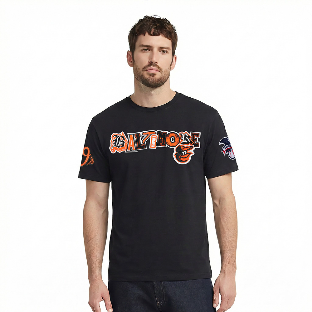 MLB BALTIMORE ORIOLES CITY RANSOM HAUT EN JERSEY SIMPLE POUR HOMME (NOIR)