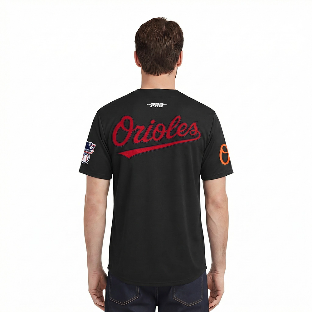 MLB BALTIMORE ORIOLES CITY RANSOM HAUT EN JERSEY SIMPLE POUR HOMME (NOIR)
