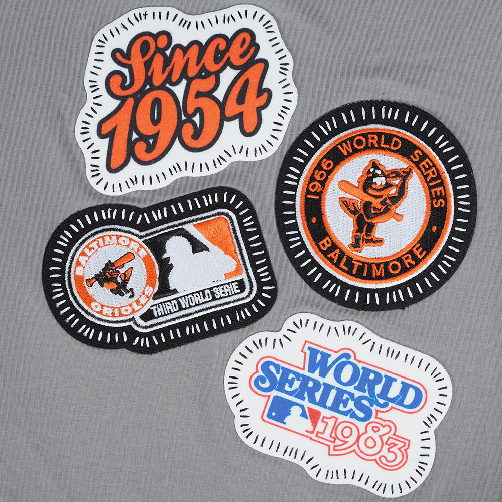 MLB BALTIMORE ORIOLES DIY PICK STITCH HAUT EN JERSEY SIMPLE POUR HOMME (GRIS)