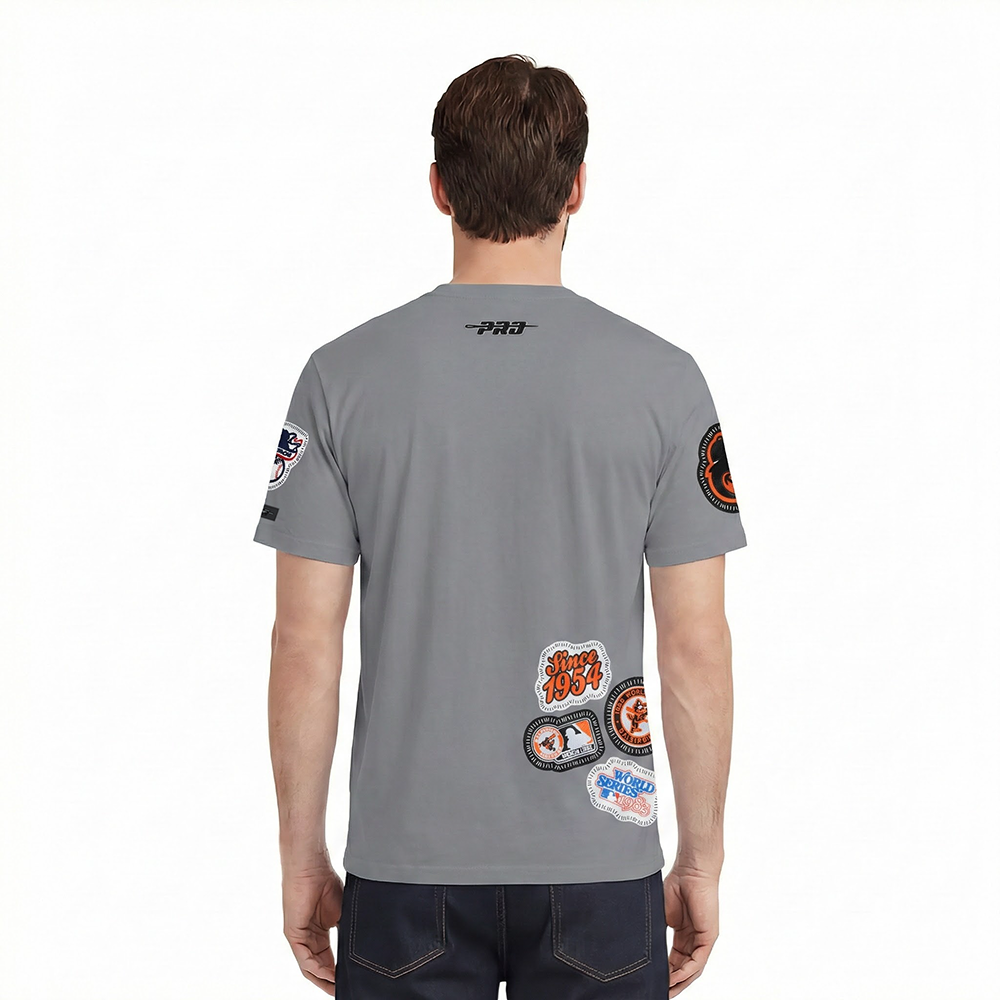 MLB BALTIMORE ORIOLES DIY PICK STITCH HAUT EN JERSEY SIMPLE POUR HOMME (GRIS)